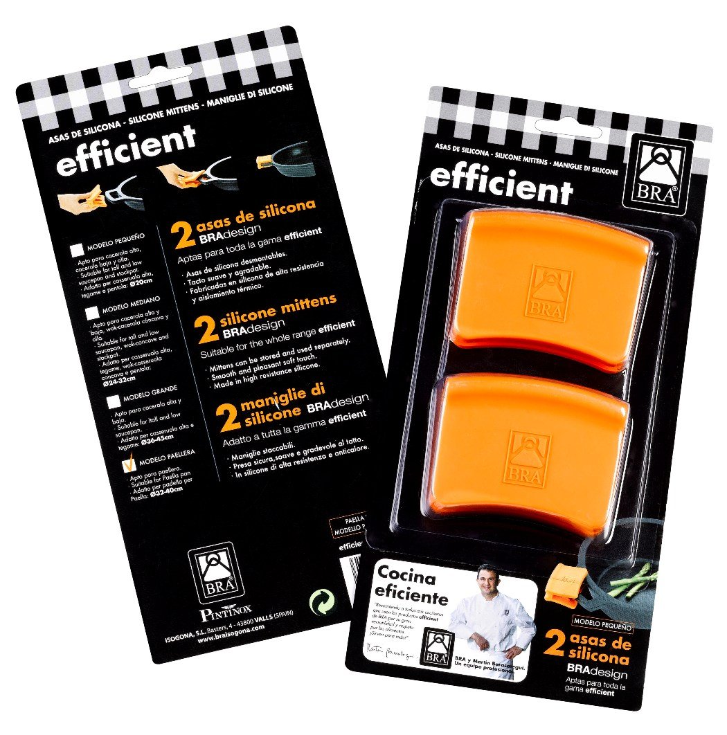 BRA Efficient | Manico di Silicone, Arancio, 36-45 cm