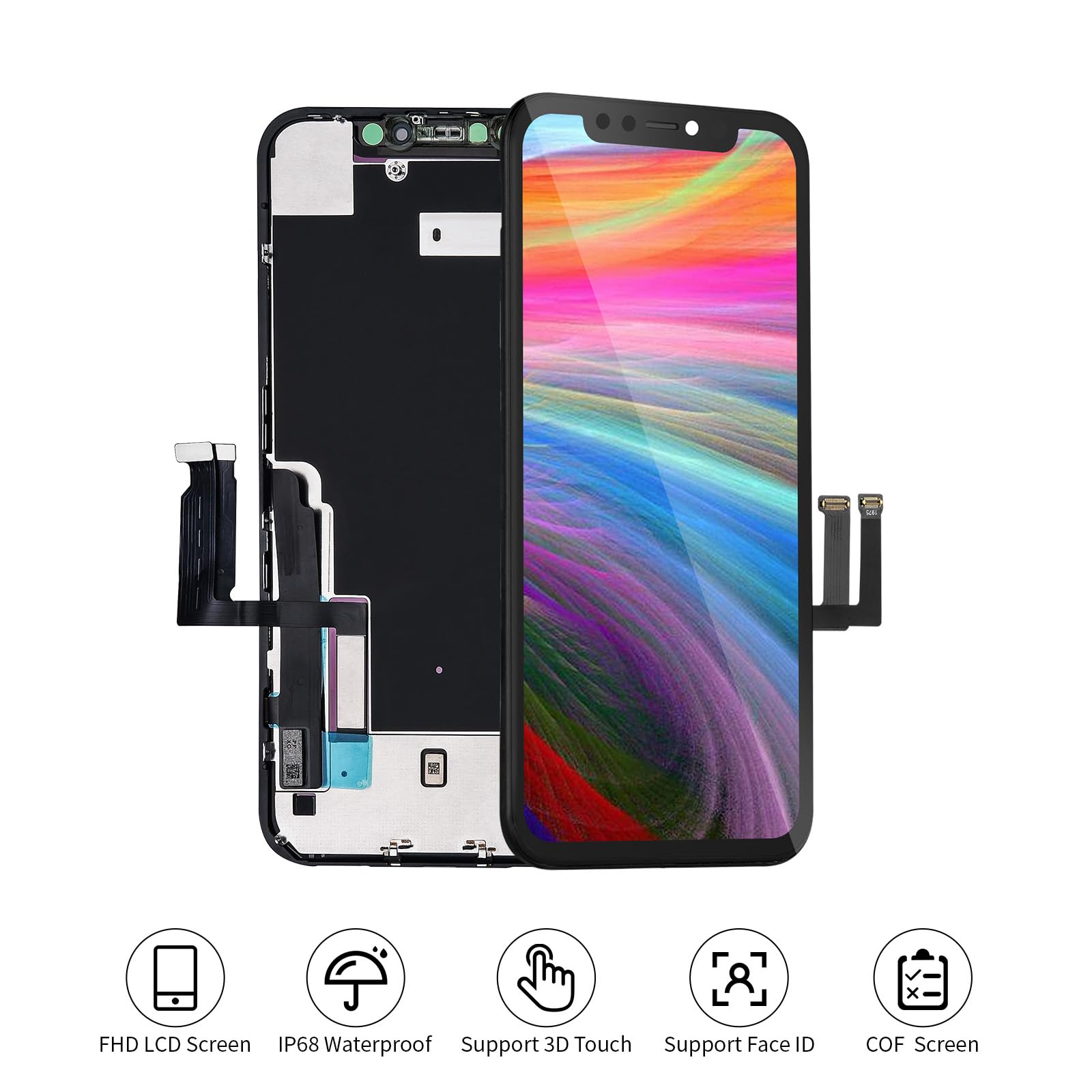 Amazon.com: for iPhone XR Screen Replacement 6.1 Inch Black, MrR