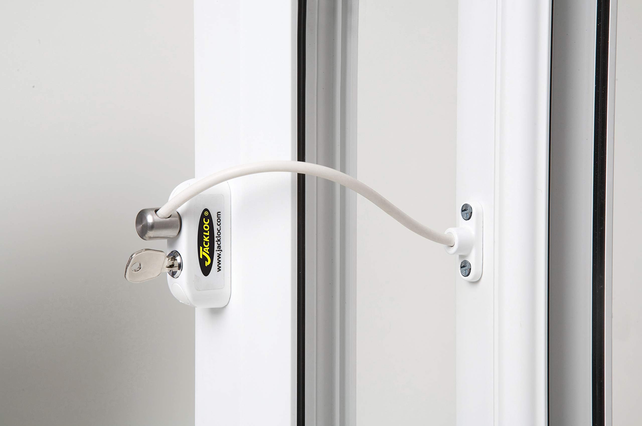 Jackloc Safety Window Restrictor, White, 200mm (JAC001)