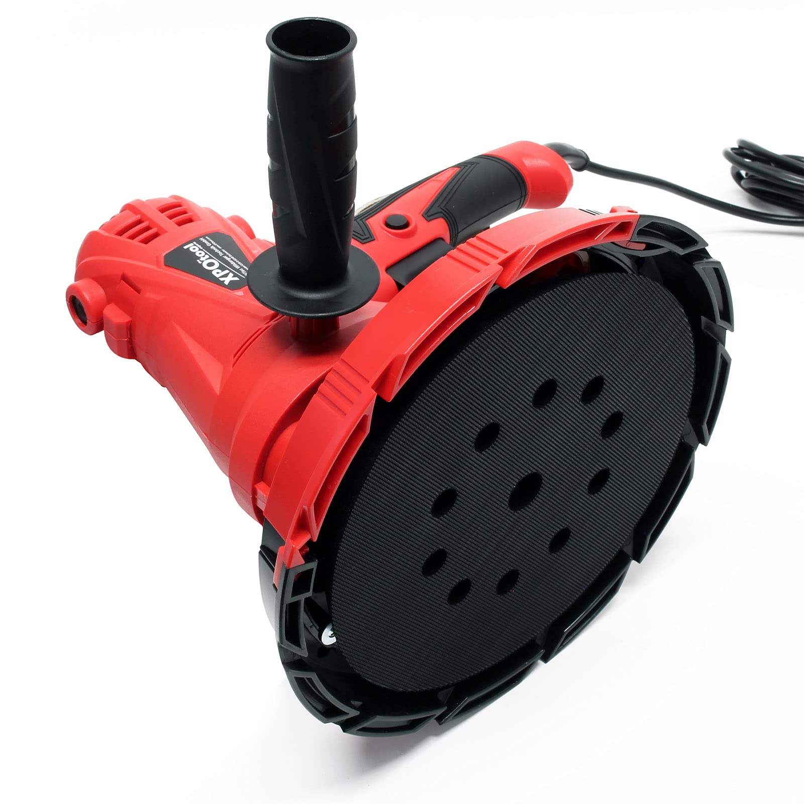 XPOtool Levigatrice 1280W Con aspirazione, disco di levigatura da 215 mm e impugnatura supplementare