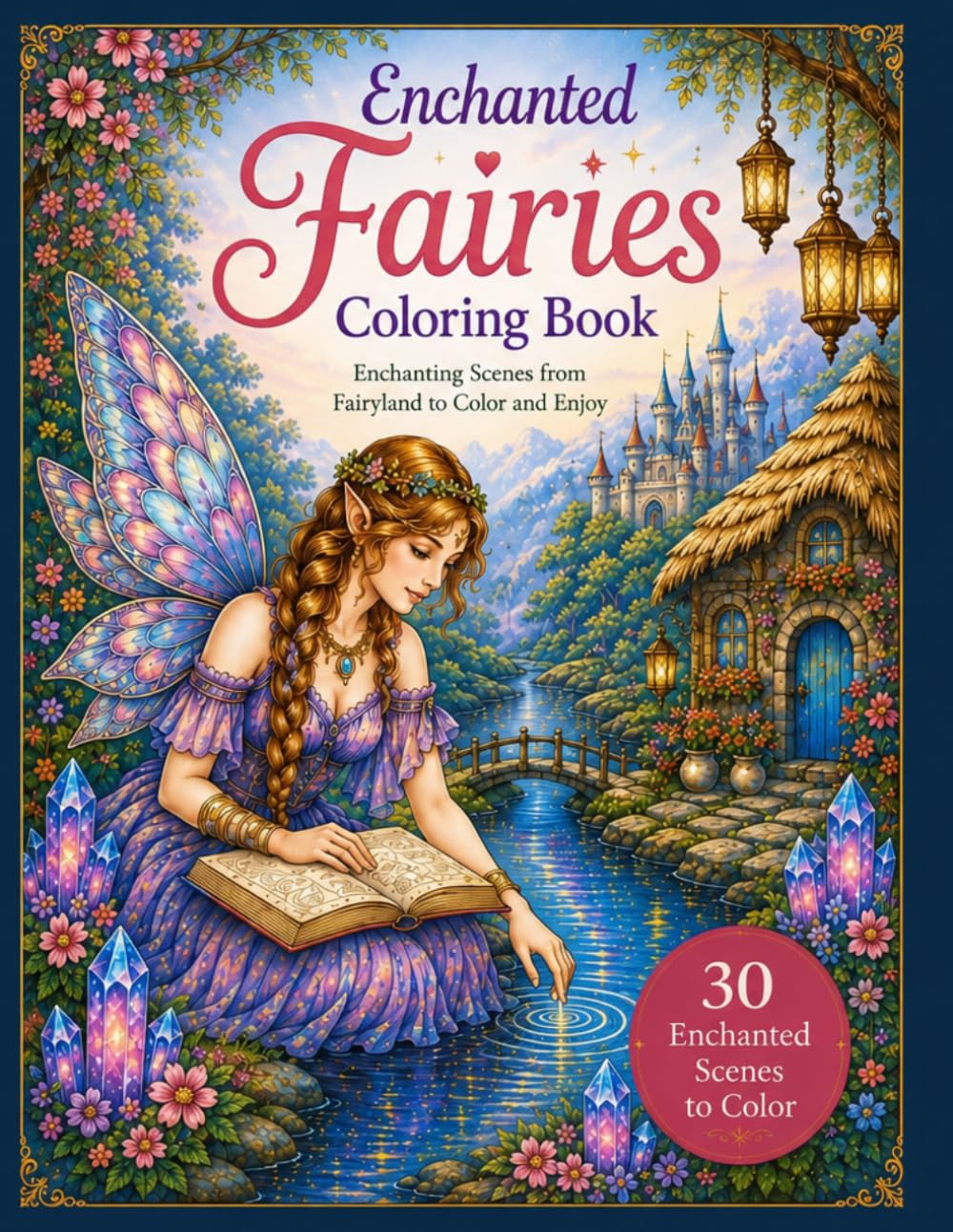 Enchanted Fairies: Coloring Book