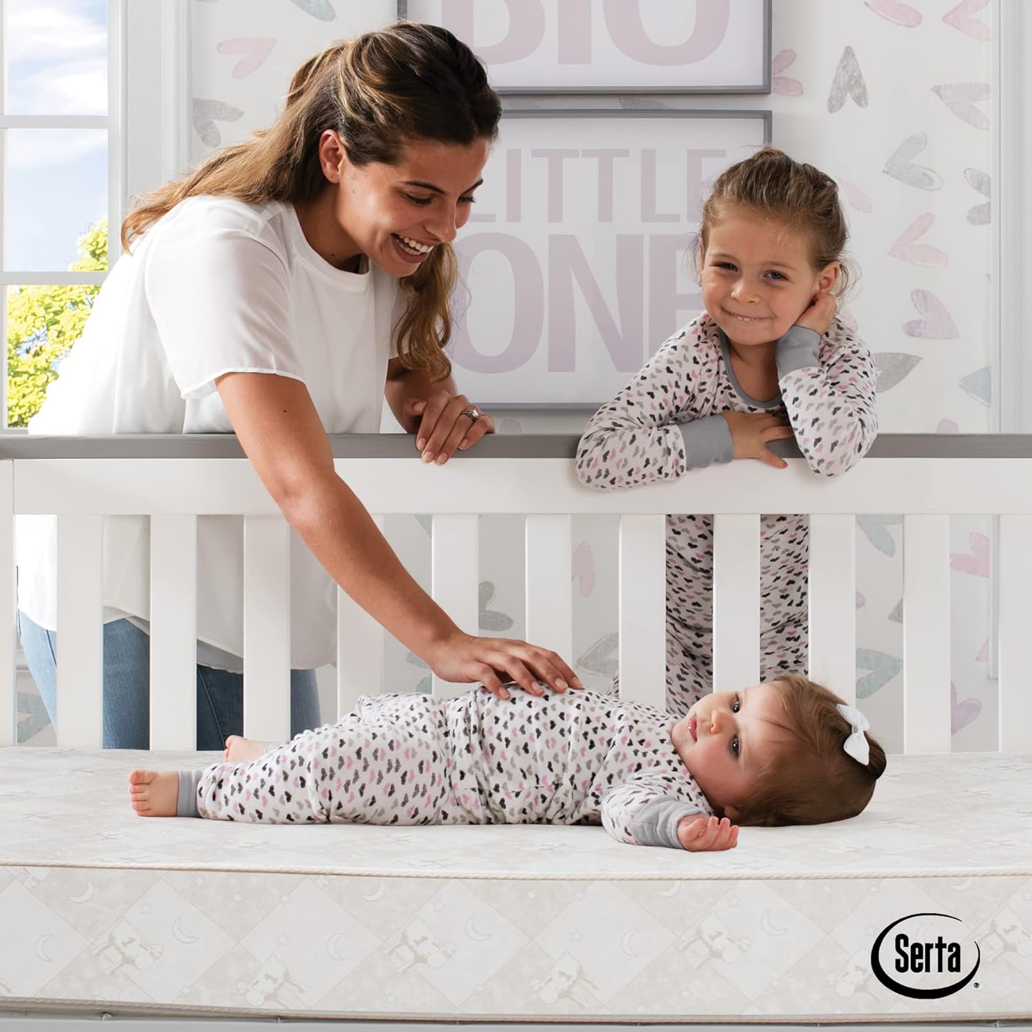 Serta Tranquility Eco Firm 2-Stage Premium Baby Crib Mattress & Toddler Mattress - Waterproof - Hypoallergenic - GREENGUARD Gold Certified - 50 Year Warranty - Made in USA : Baby