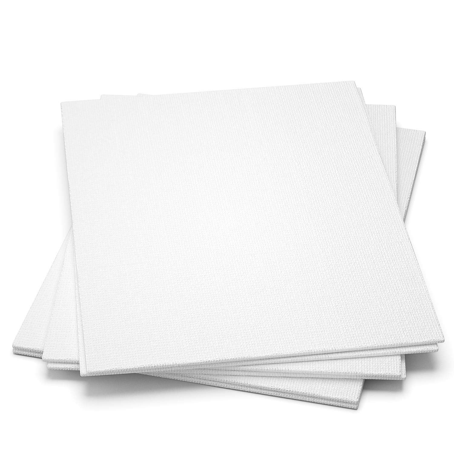 Gotideal - Lot de 6 toiles tendues - 30,5 x 40,6 cm - Blanc apprêté - 100 % coton - Pour peinture, coulage acrylique, peinture à l'huile - Pour art sec et humide