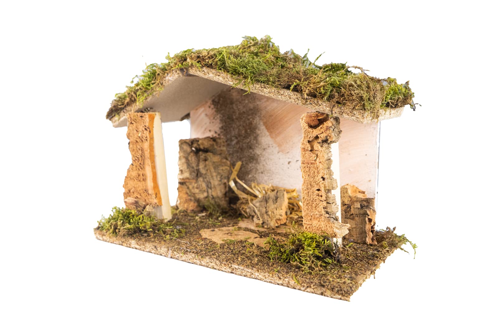 Pusta chata do szopki 30 x 15 x 19 cm, ręcznie malowana, Made in Italy