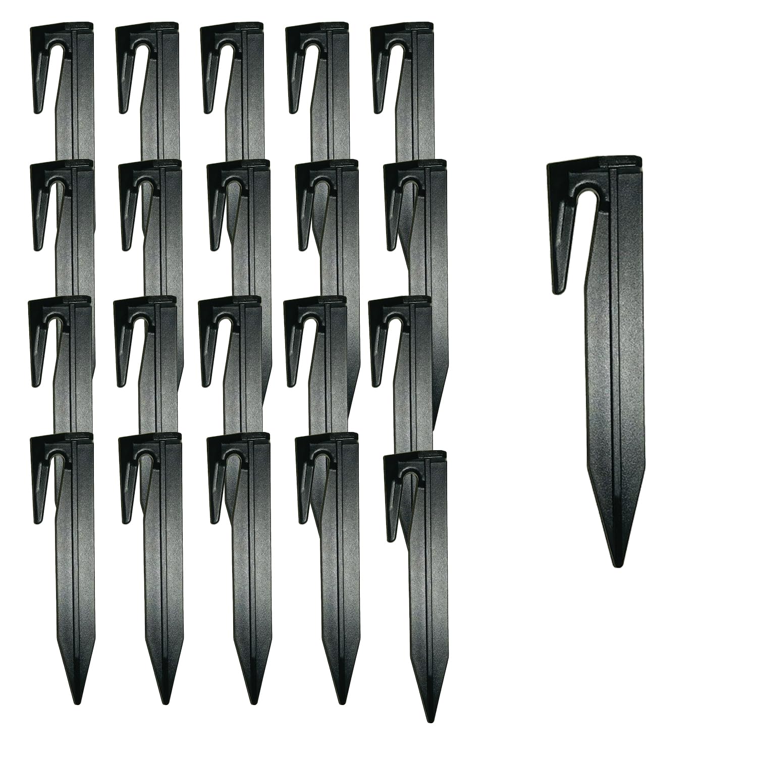 Ground Pegs for Robotic Lawnmower Boundary Cable, Pack of 130, Ground Hooks for Attaching, Robotic Lawnmower Boundary Wire, Hook Ground Spike Compatible with Husqvarna, Gardena, Worx, Robomow, Bosch-image-22