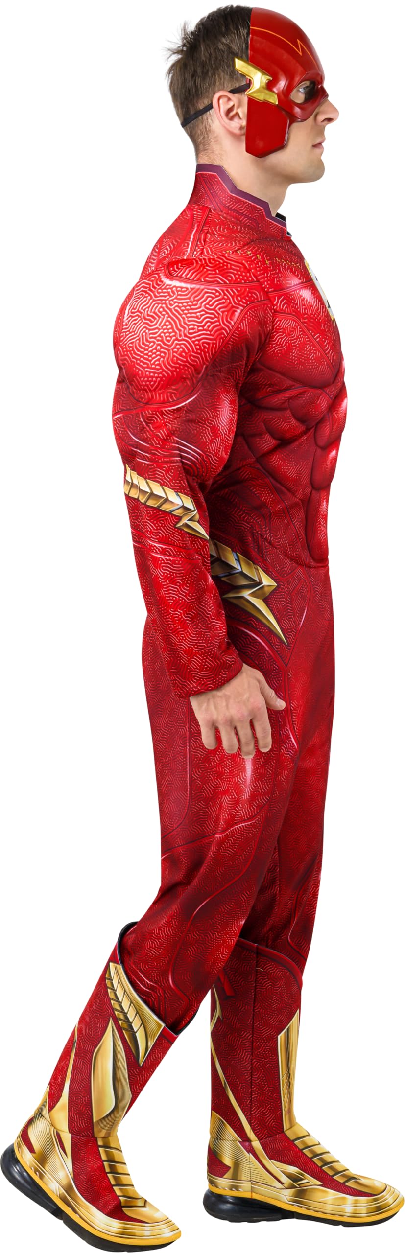 Rubie's Costume da adulto DC Comics Flash The Movie Deluxe tuta e maschera