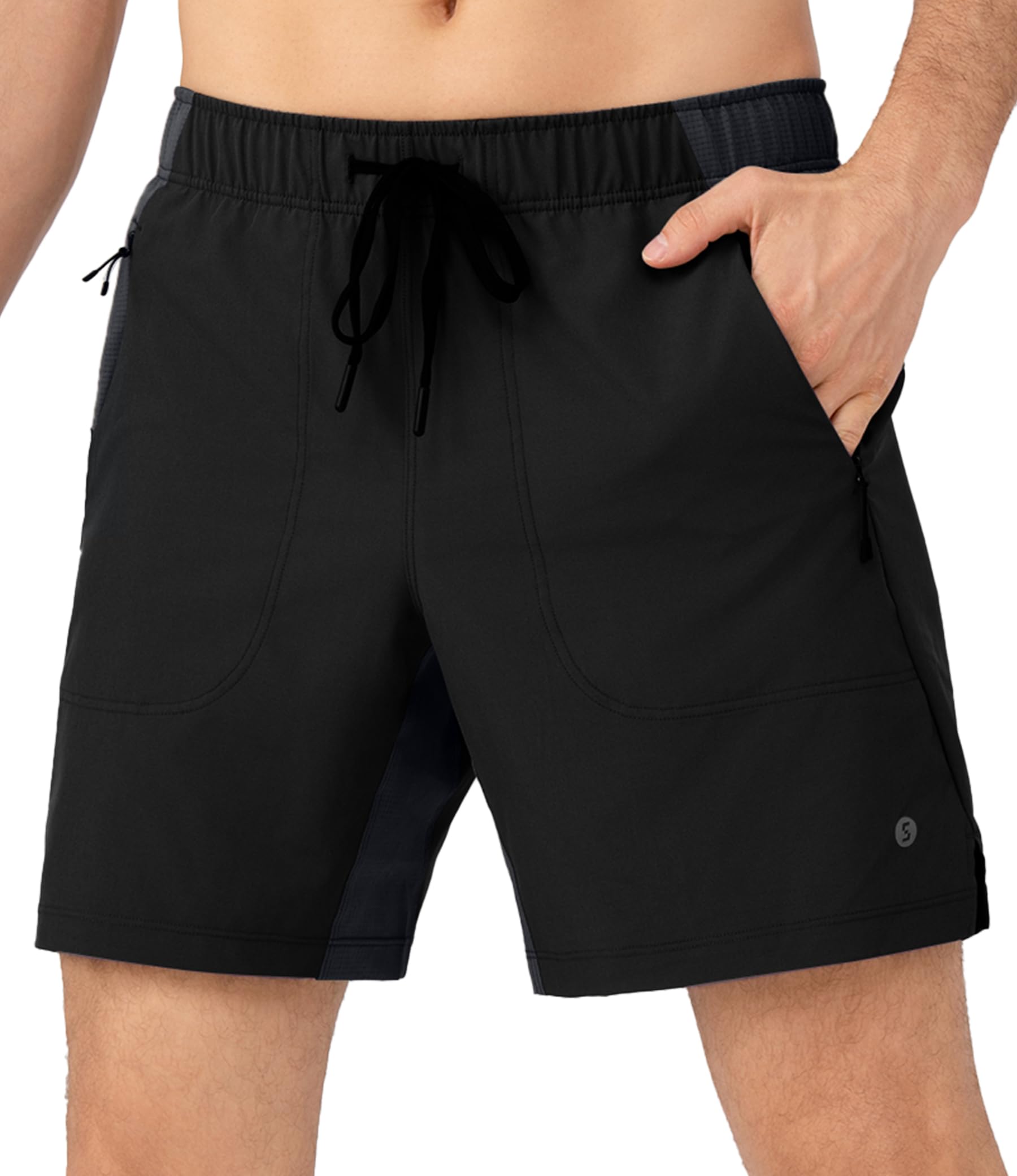 Separatec Pantalones cortos de correr 2 en 1 para hombre con forro de compresión con soporte en U, pantalones cortos de secado rápido para entrenamiento atlético y gimnasio