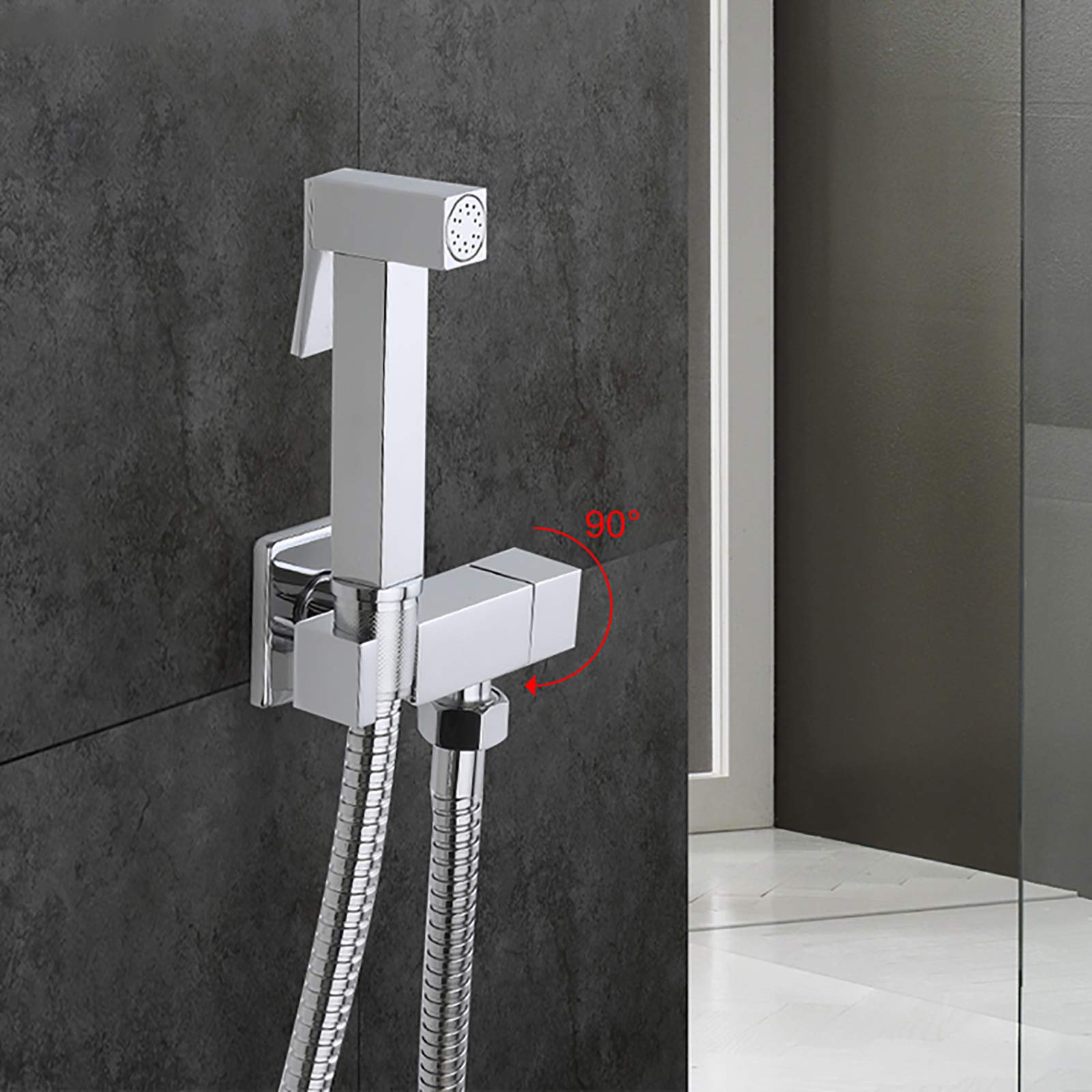 Kit Pulvérisateur De Bidet à Main - Chromé, Norme UK - Garantie 1 An - Installation Facile Aux Toilettes
