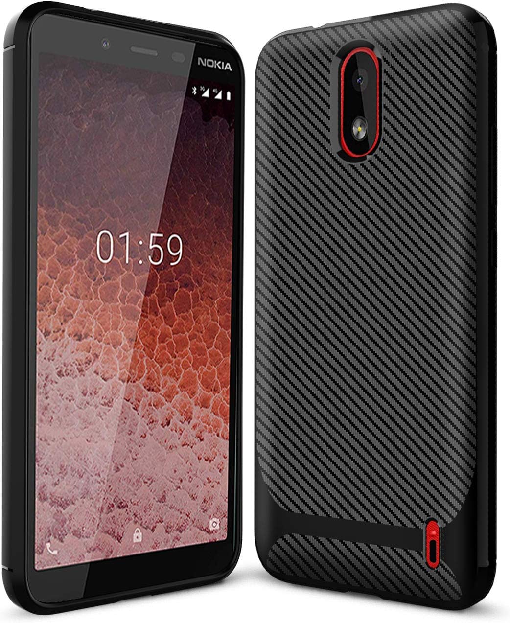 UPSTONE Nokia 1 Plus Case,Nokia 1+ Case, Slim Type, Shock-Absorption Flexible Mobile Phone Protective Cover for Nokia 1 Plus Case (Black)