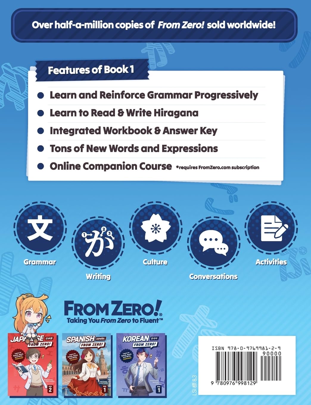 Japanese From Zero! 1: Proven Methods to Learn Japanese with integrated Workbook and Online Support: Proven Techniques to Learn Japanese for Students and Professionals