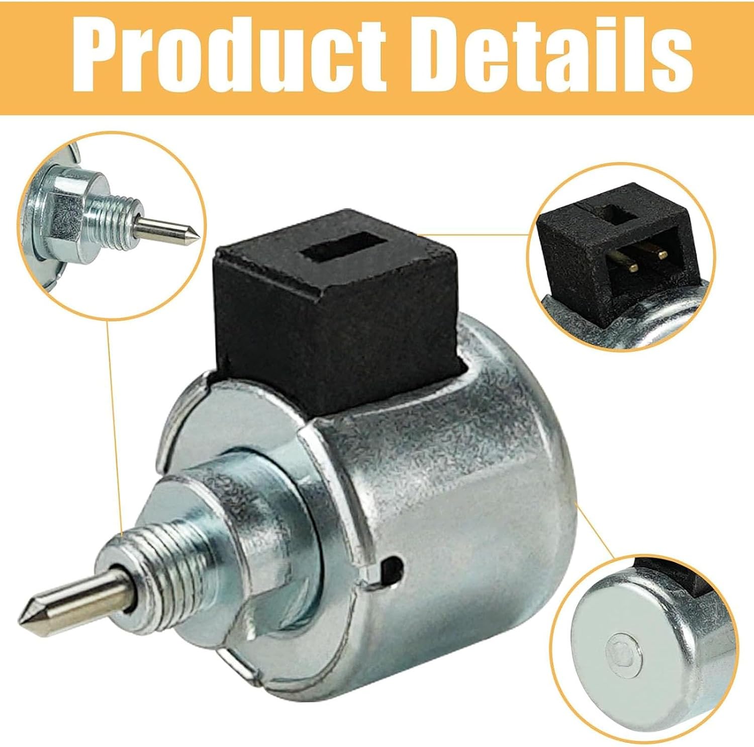 Metal Solenoid 21188-7002 Carburetor Cut Off for Fh430v Fh541v Fh580v Fr541v Mower Carburetor Fuels Shut Off Solenoid