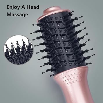 DAN Technology one Step HairDryer and volumizer,Small Hairbrush drye,2 inch Lightweight Electric Brush Hair, Small Brush Hair dryers for Women...