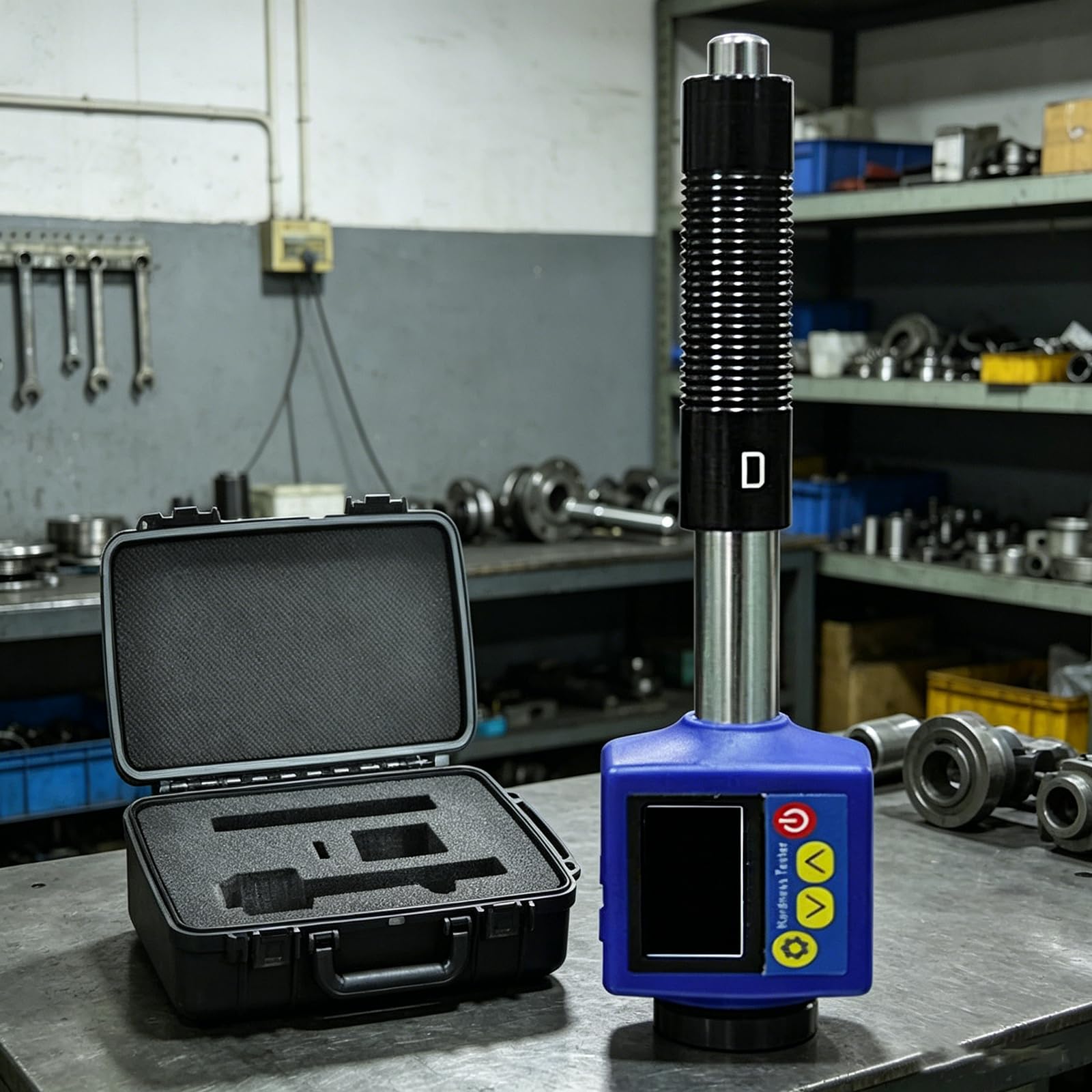MObyat Durómetro Portátil Leeb, Medidor De Dureza Digital De Alta Precisión con Pantalla LCD, 6 Durezas Comunes: HL/hv/HS/HRC/hrb/HB, Capacidad De Almacenamiento De Datos De 270 Conjuntos