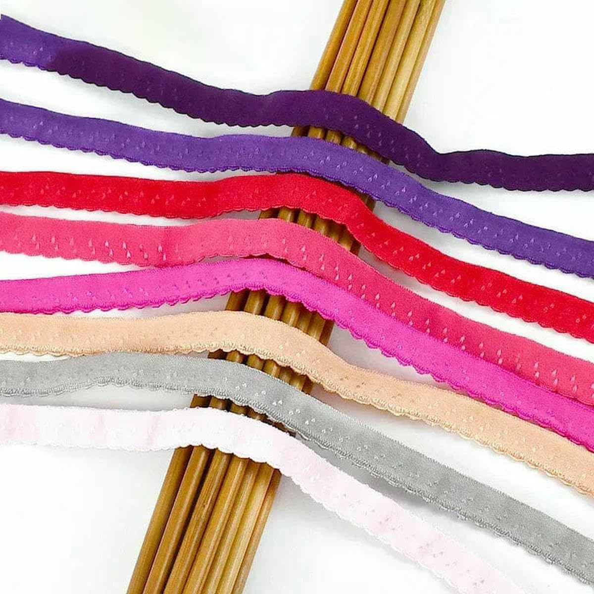 Elastyczna taśma nylonowa, Sewing Elastic Band Polyester 11mm Multicolor 10-50 Meters(Apricot 11mm,40Meters)