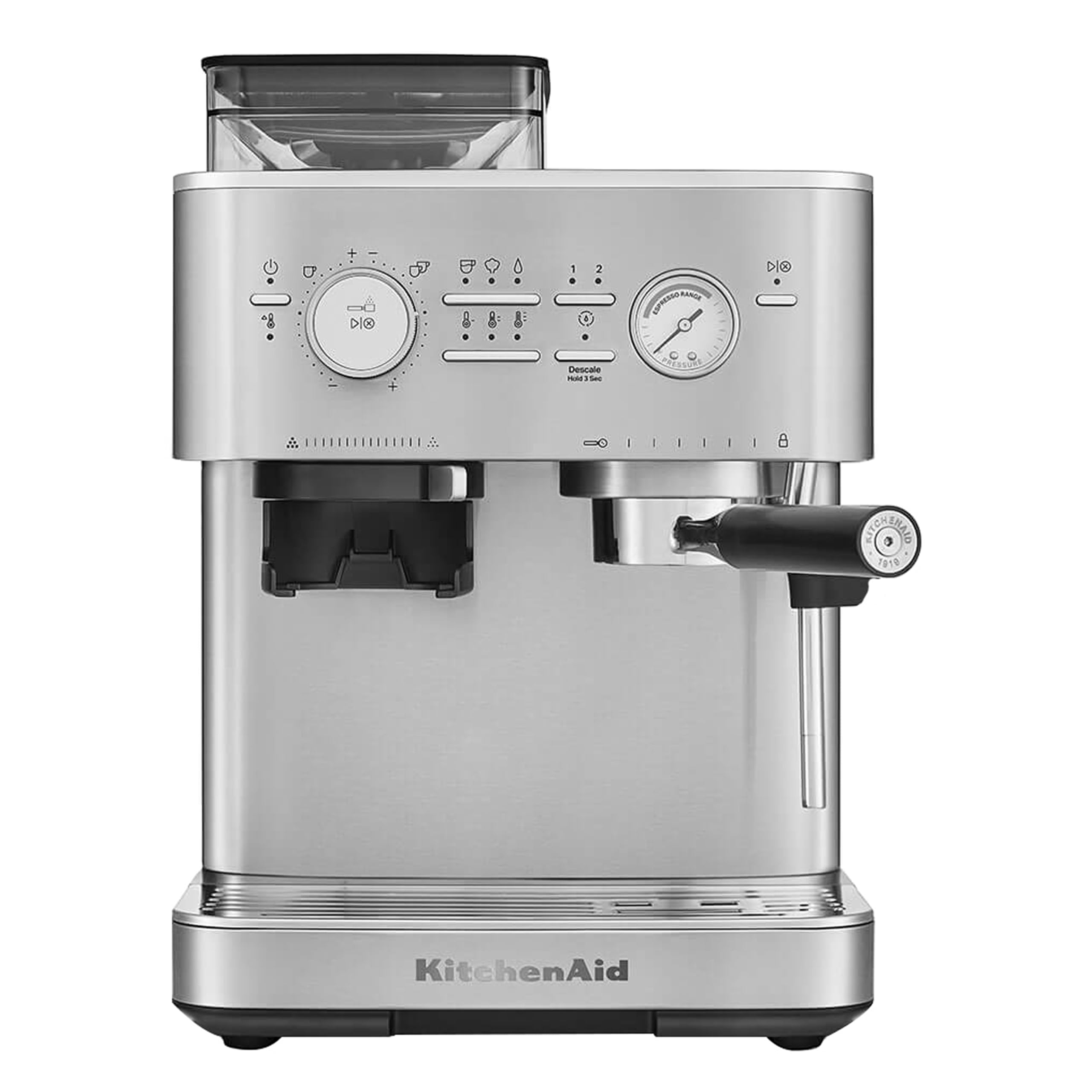 KitchenAid Semi Automatic Espresso Machine with Burr Grinder - Stainless Steel