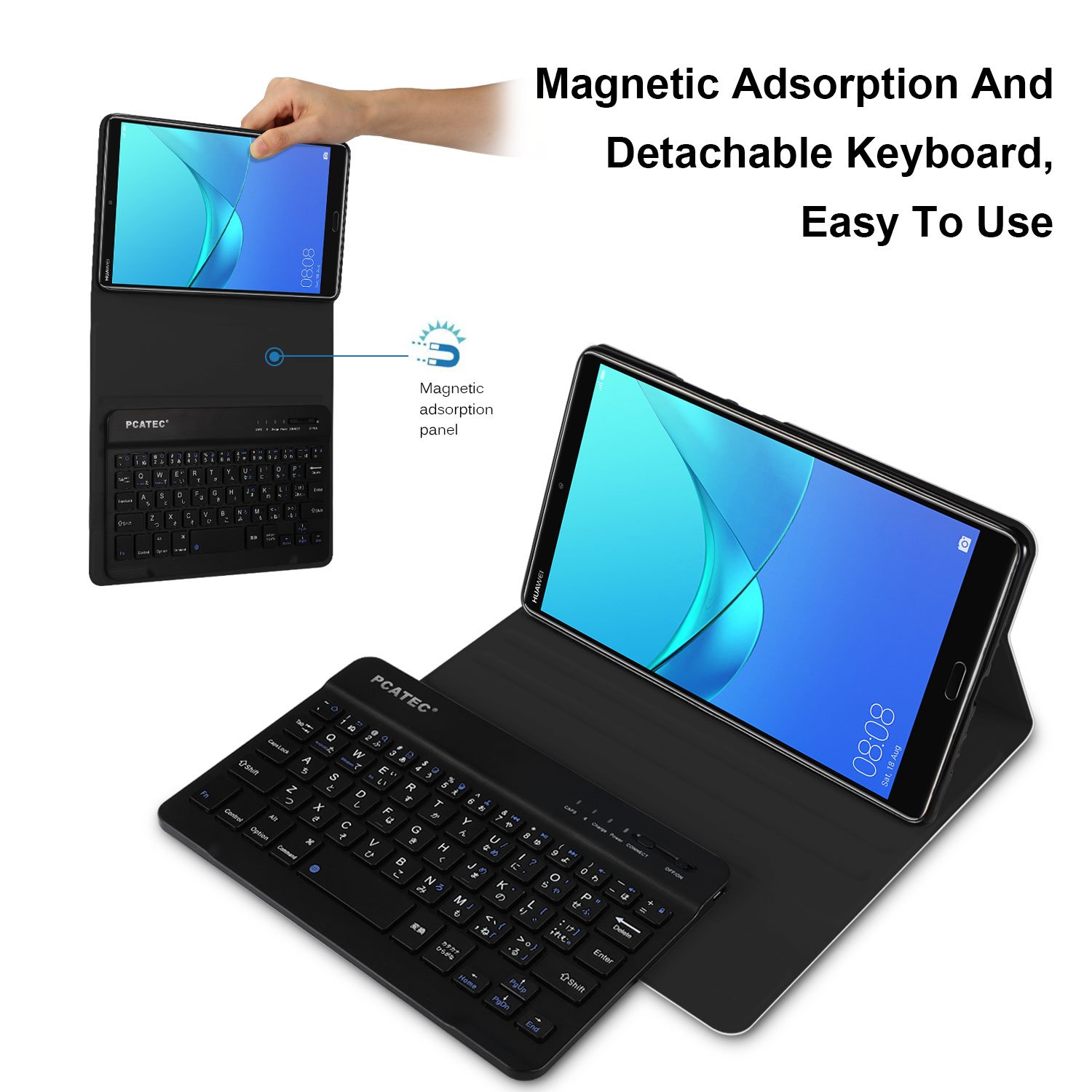 Amazon | 【PCATEC】 Huawei MediaPad M5 8.4 レザーTPUケース
