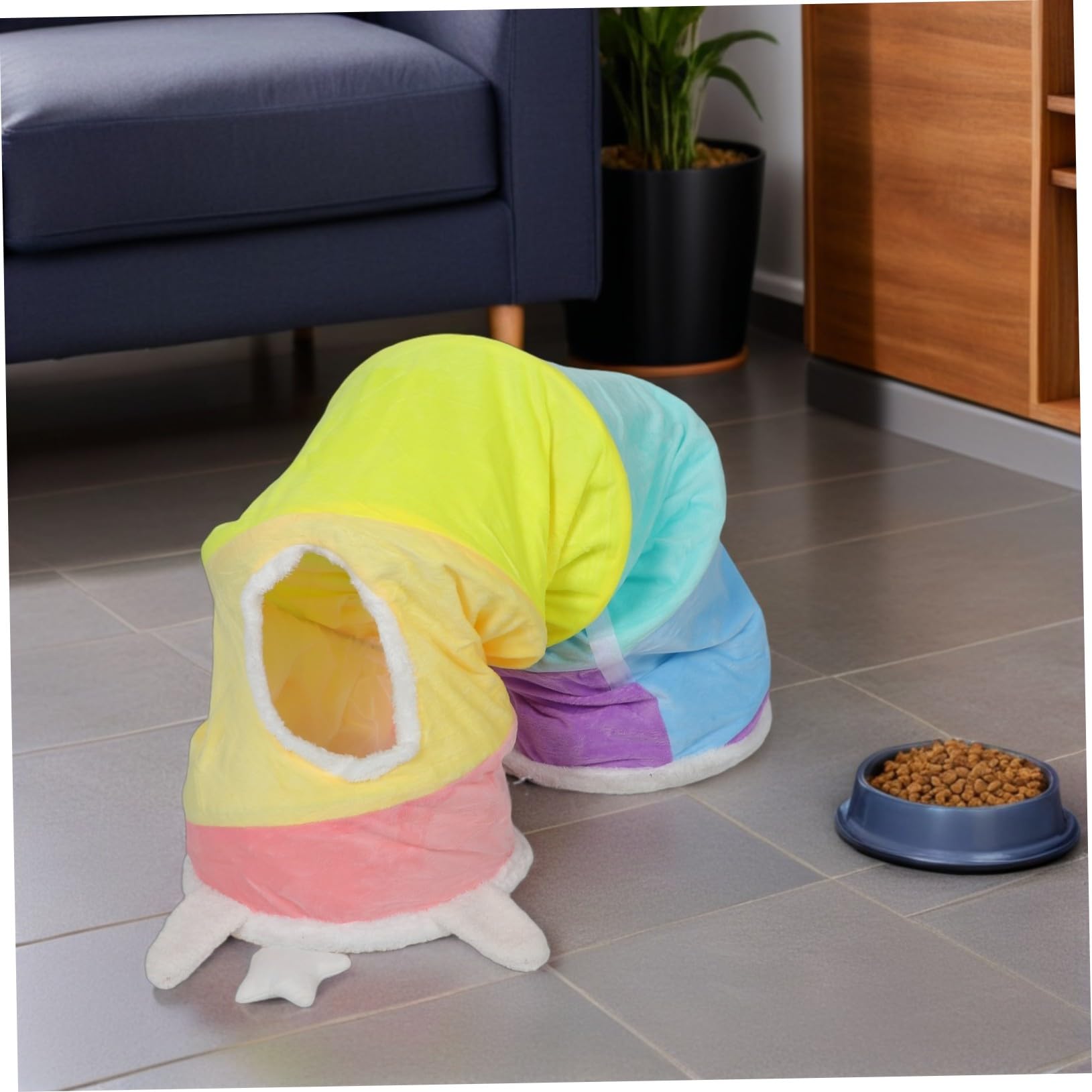 YARNOW Cat Tunnel Juguete De Persecución De Gatos Juguete Interactivo para Gatos