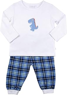 Mini Vanilla London Baby,Clothing,Baby Boys 0-24m,Sleepwear & Robes,Pyjama Sets Mini Vanilla London Baby Boys 2 Piece Cute Dino Cotton Pyjamas: Premium quality baby boys Pyjamas, 0 mths to 18 mths
