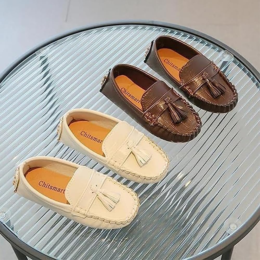 TangDao Mocassins pour Enfant Cuir Plates Loafers Sandale Antidérapant résistant odeurs