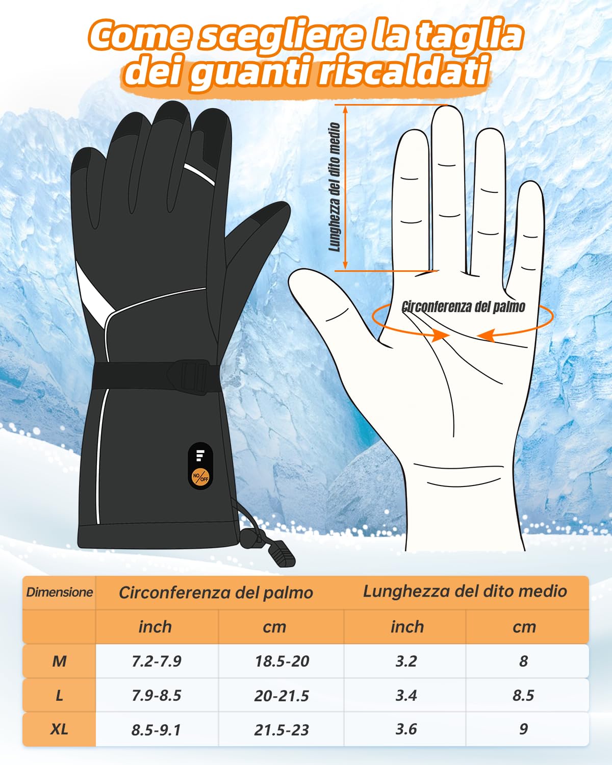 POSUGEAR Guanti Riscaldabili Donna Uomo, Guanti Riscaldati ricaricabili con 7.4V 3000MAh*2 Batteria, Guanti Riscaldanti USB Invernali Impermeabile Touchscreen per Sci, Escursionismo, Caccia