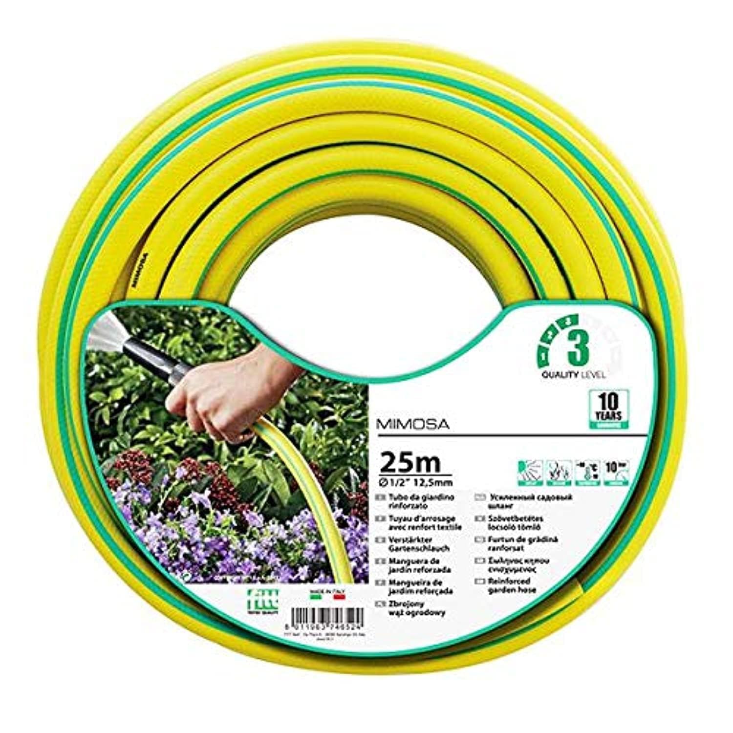 MIMOSA Garden Hose,1/2inx 25m (12.5mm x 25m)
