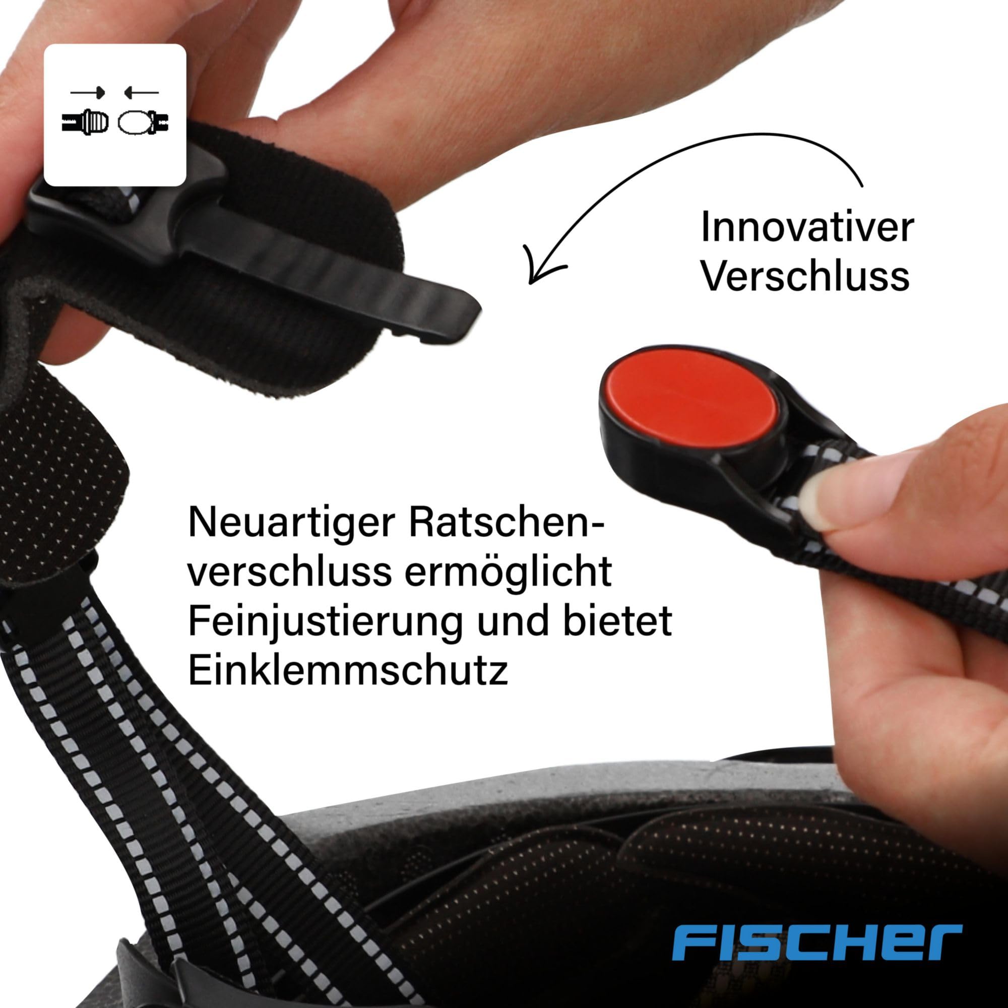 Fischer Urban Plus kask rowerowy, kask rowerowy, z wbudowanym tylnym światłem LED, dla kobiet i mężczyzn