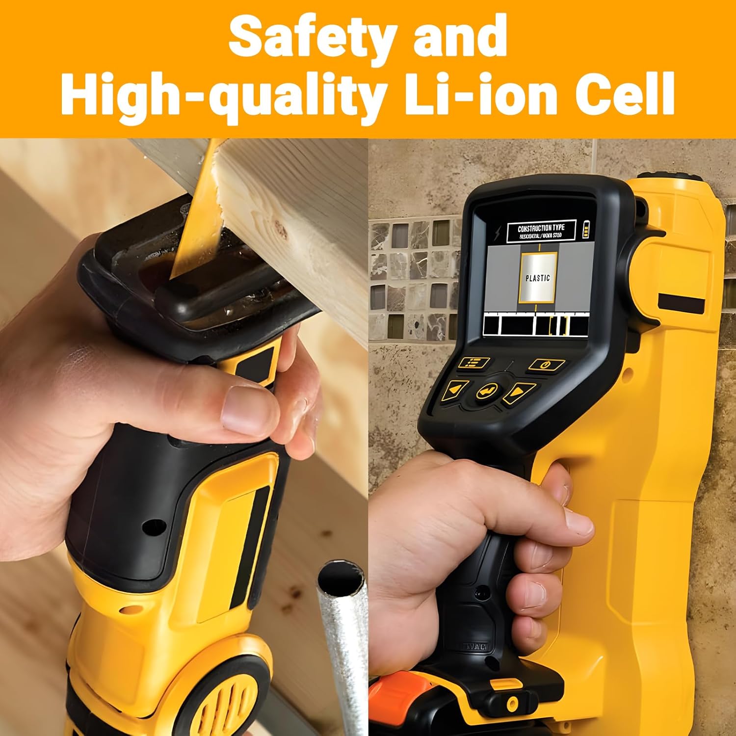 3000mAh Li-ion Replace for Dewalt 10.8V Battery - Compatible with DEWALT DCB120 DCB121 DCB123 DCB127 DCD710 - with Higher Safety and Longer Runtime, Rechargeable Cordless Power Tools Batteries