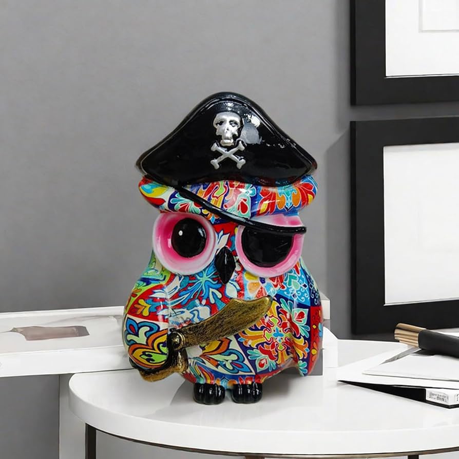 クリエイティブな樹脂製キュートなキノコのフクロウ装飾品 フクロウとキノコのレジンフィギュアクリエイティブな樹脂製の