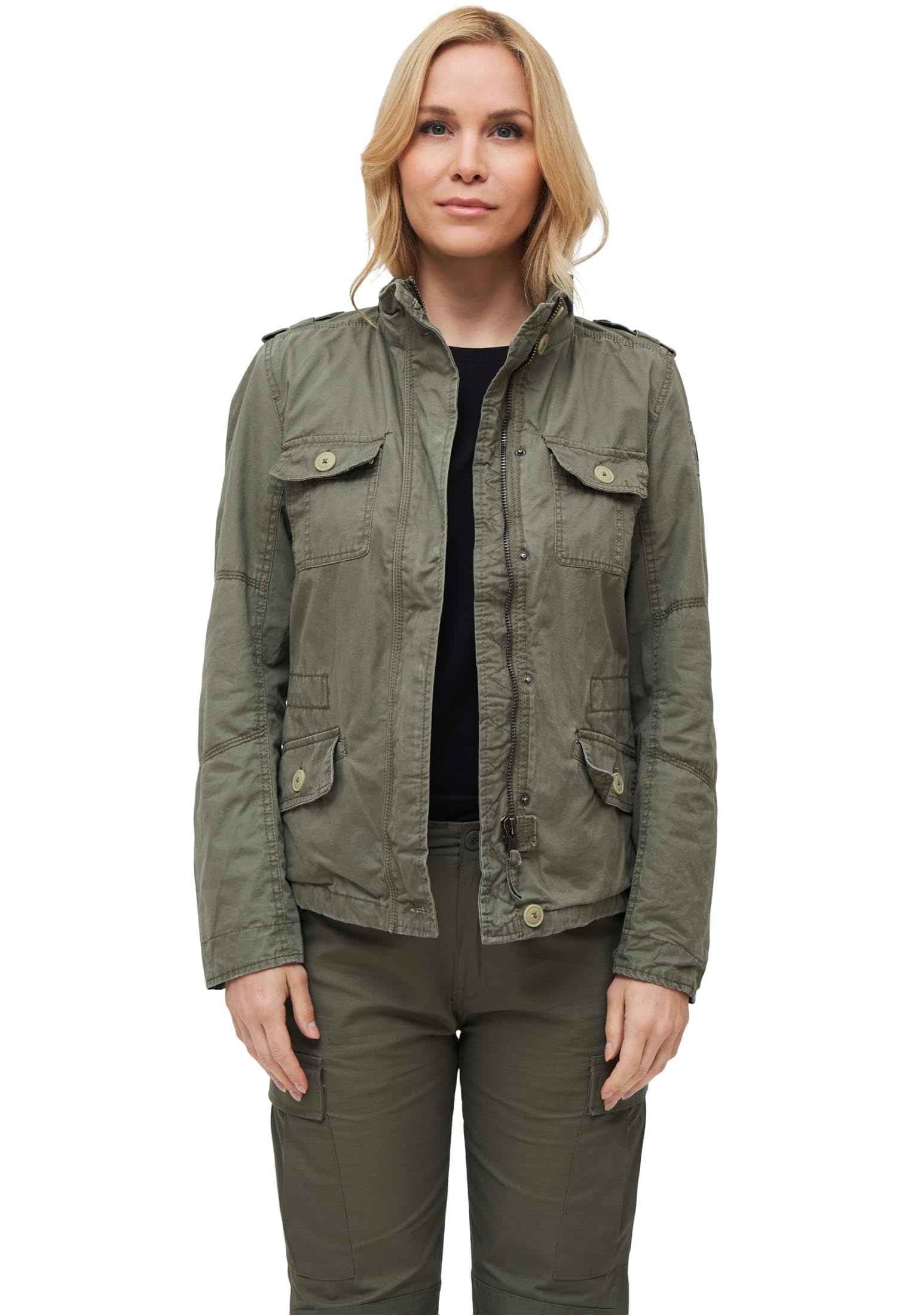 Brandit Ladies Britannia Jacket Donna Giacca di mezza stagione nero