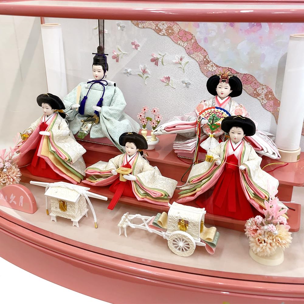 お値下げしました。久月アクリルケース入り雛人形五人飾り 楽天市場】雛人形 久月 ひな人形 雛 ケース飾り 五人飾り