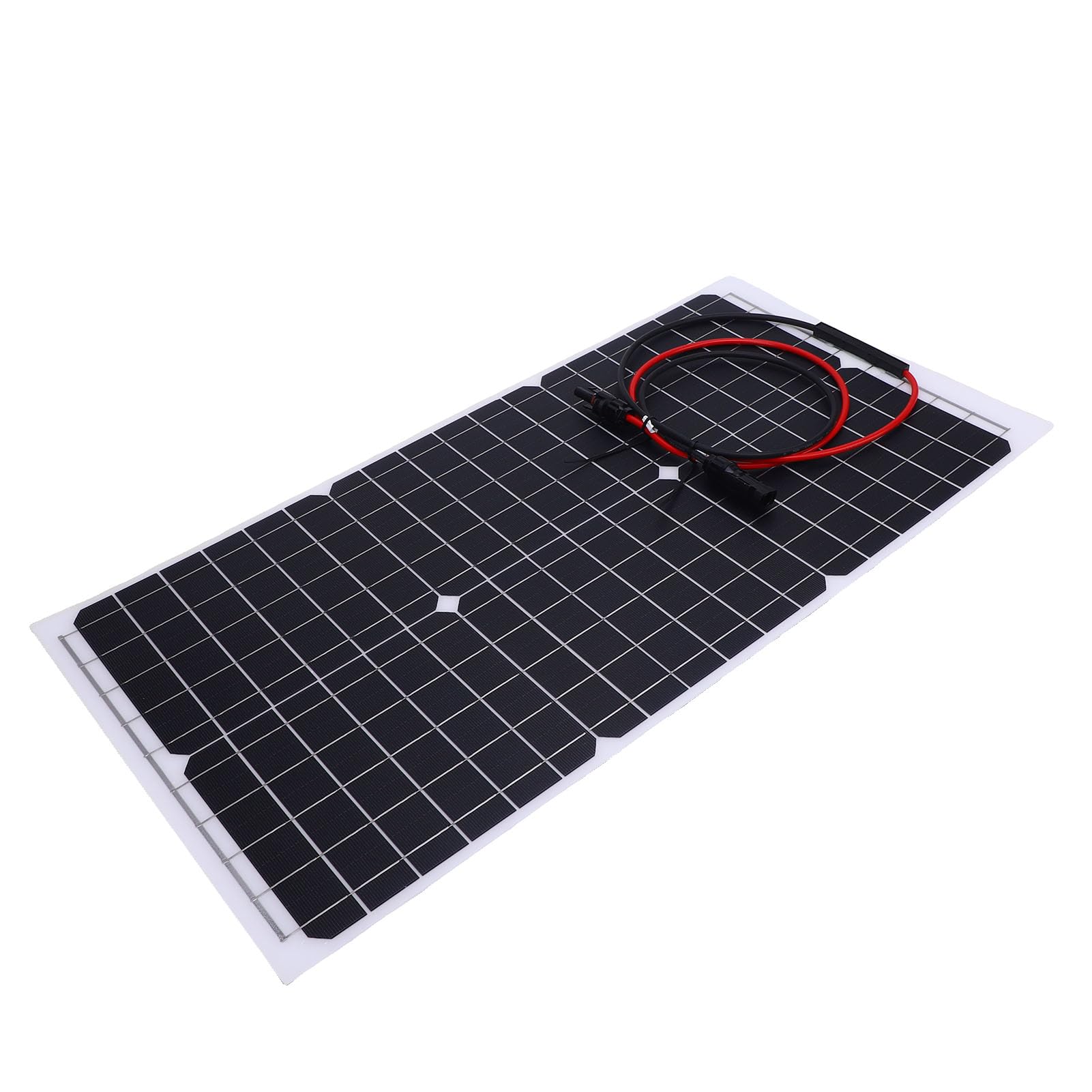 Generic Zestaw Kontrolera Panelu Słonecznego Wydajny Panel ładujący z Krzemu Monokrystalicznego 30 W 18 V do Domowej Szklarni Kempingowej, Wodoszczelna Konstrukcja