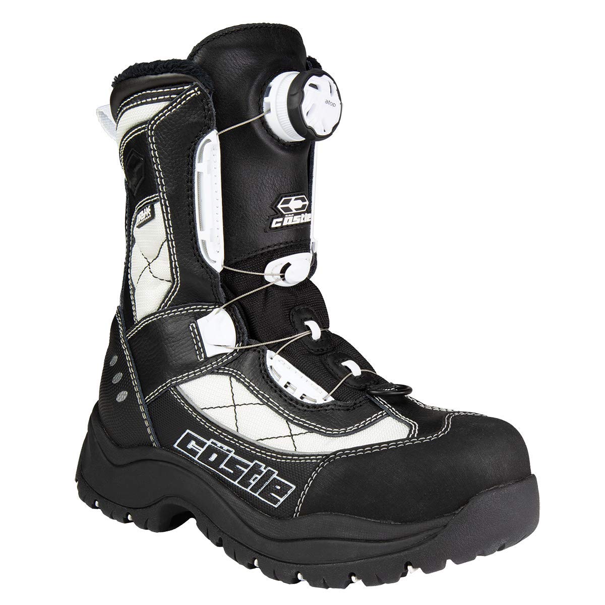 Castle X Women's Charge Atop Boot (White/Black - 8)