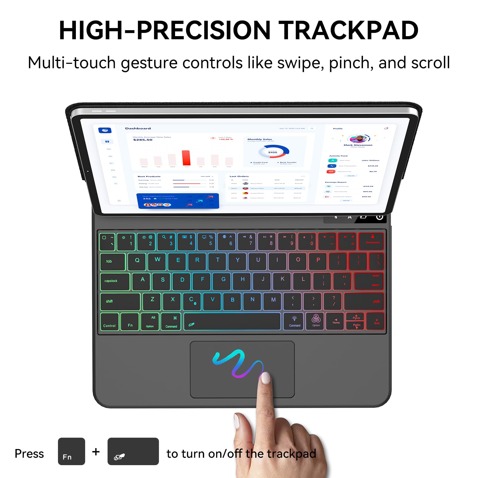 新品iPad Pro 12.9 / Air 13 Magic Keyboard Amazon.com: SENGBIRCH Magic Keyboard for iPad Air 13 (M3/M2