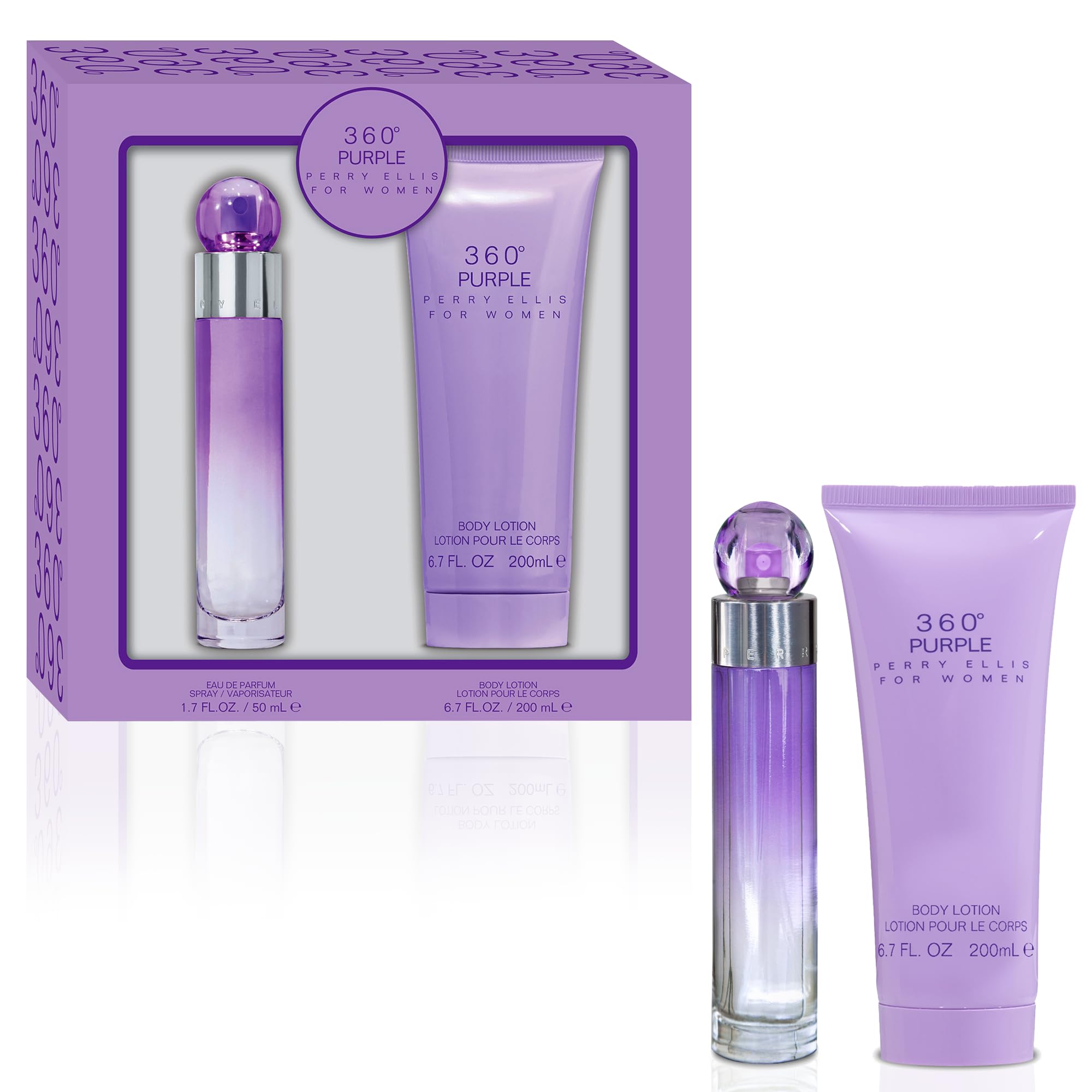 Amazon.com : Perry Ellis 360° Purple for Women 2-Piece Gift Set