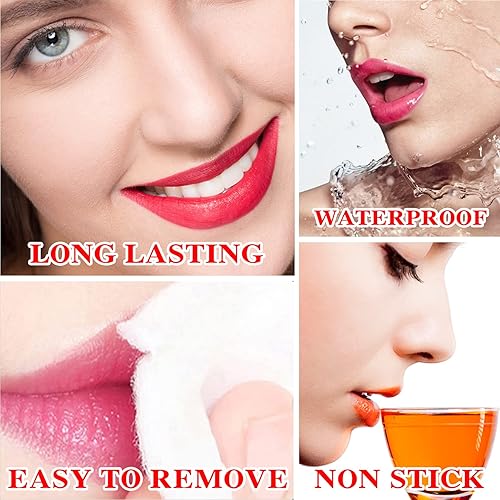 Miniatura 6 de Juego de 3 lápices labiales mate color nude, lápiz labial mate de larga duración para mujeres, juego de brillo labial nutritivo para mujeres, juego