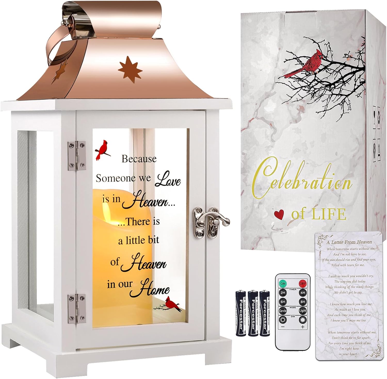 Memorial Lantern, Sympathy Gifts for Loss of Mom/Dad/Loved One, Bereavement Gifts, ...