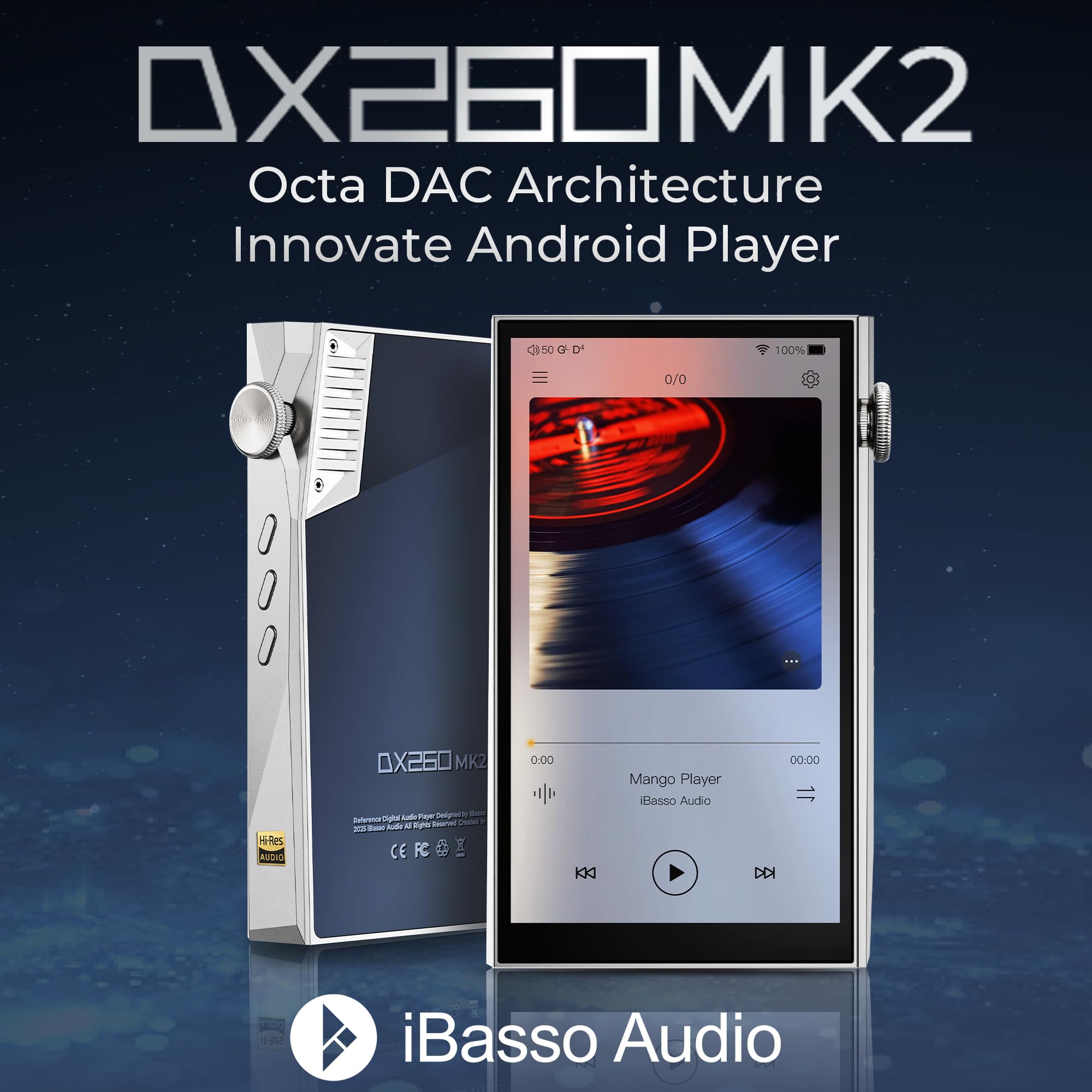 iBasso DX260 MK2 Digital Audio Player with CS43198 × 8 Octa DAC 