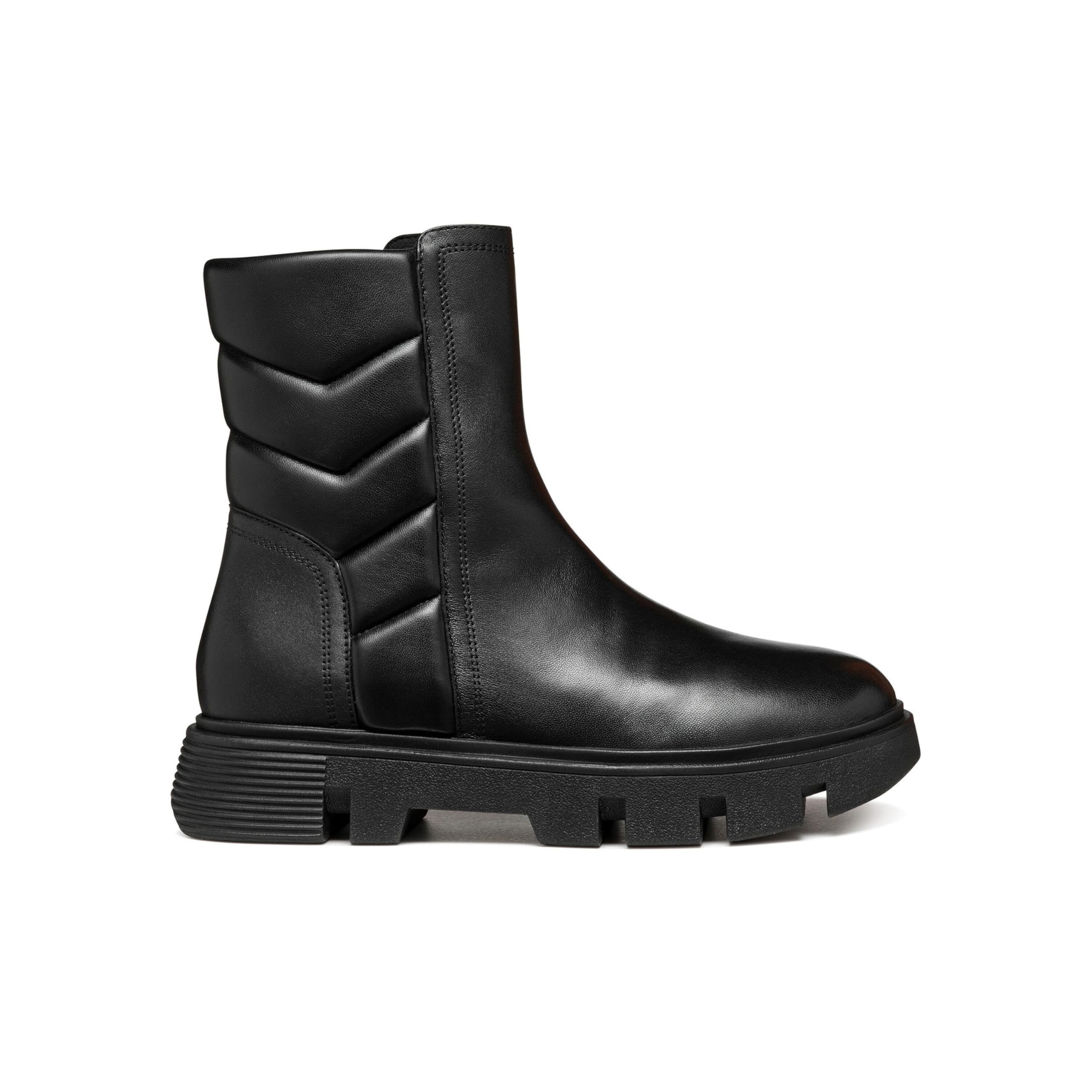Geox Women's D Vilde B Ankle Boots, black, 4 UK