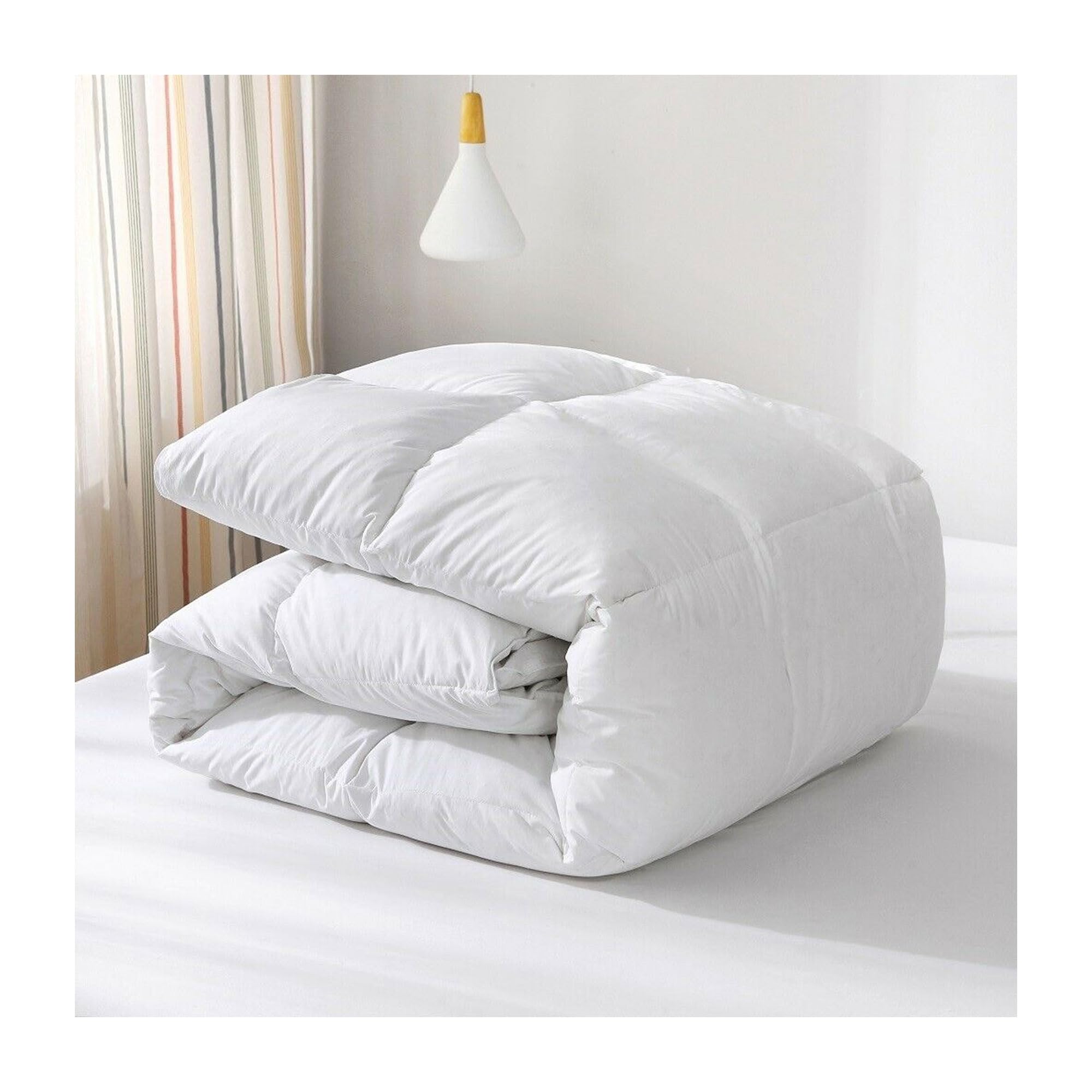 KNWER CLOTHING Lightweight Single Duvet, Anti Allergy Soft Corovin Luxury Duvets 13.5 TOG, Comfort All Season Quilt Duvet, Polypropylene Cover Hollowfiber Filling Anti-Bacterial, (Single, 13.5 TOG)