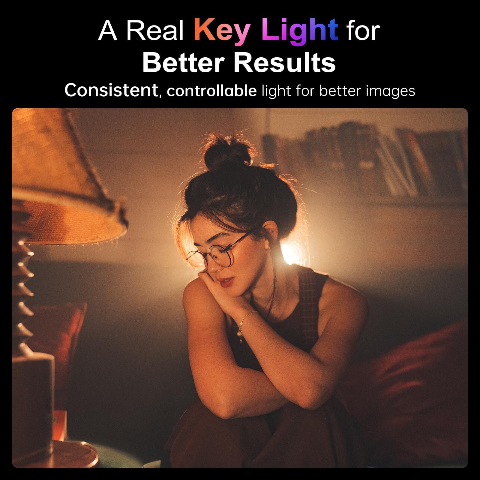 COLBOR - Luz de video LED de 60 W, luz COB RGBCW portátil con batería integrada de 59 Wh, 2700 K-6500 K bicolor y a todo color, CRI 96+, control de aplicación, compatible con alimentación PD/DC, luz