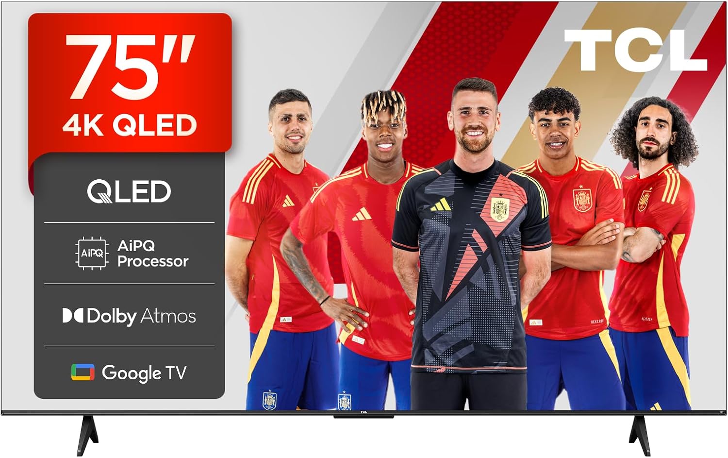 TCL 75T69C Televisor 75 Pulgadas QLED 4K Smart TV, Game Master 120Hz, Dolby Vis…