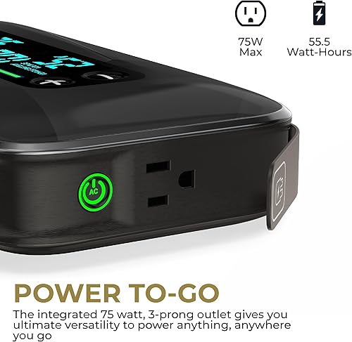 Miniatura 4 de HALO Bolt Ultimate 3 - Arrancador de batería portátil para automóvil  Compresor de aire de 130 PSI, banco de energía USB de 55.5 Wh, pantalla