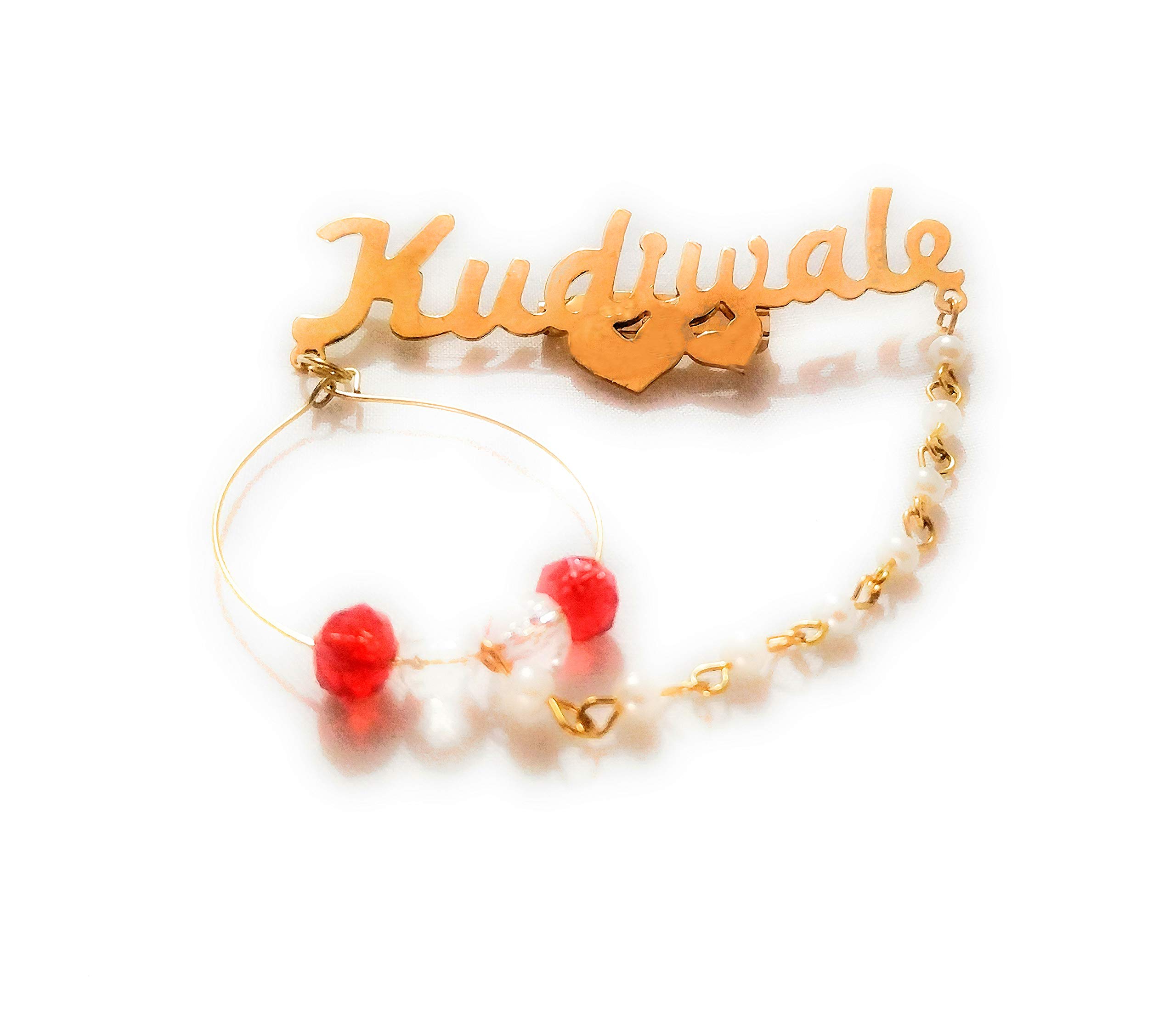 JainSaab Golden Gold Plated Metal Kudiwale Brooches for Men and Women -50 Pieces