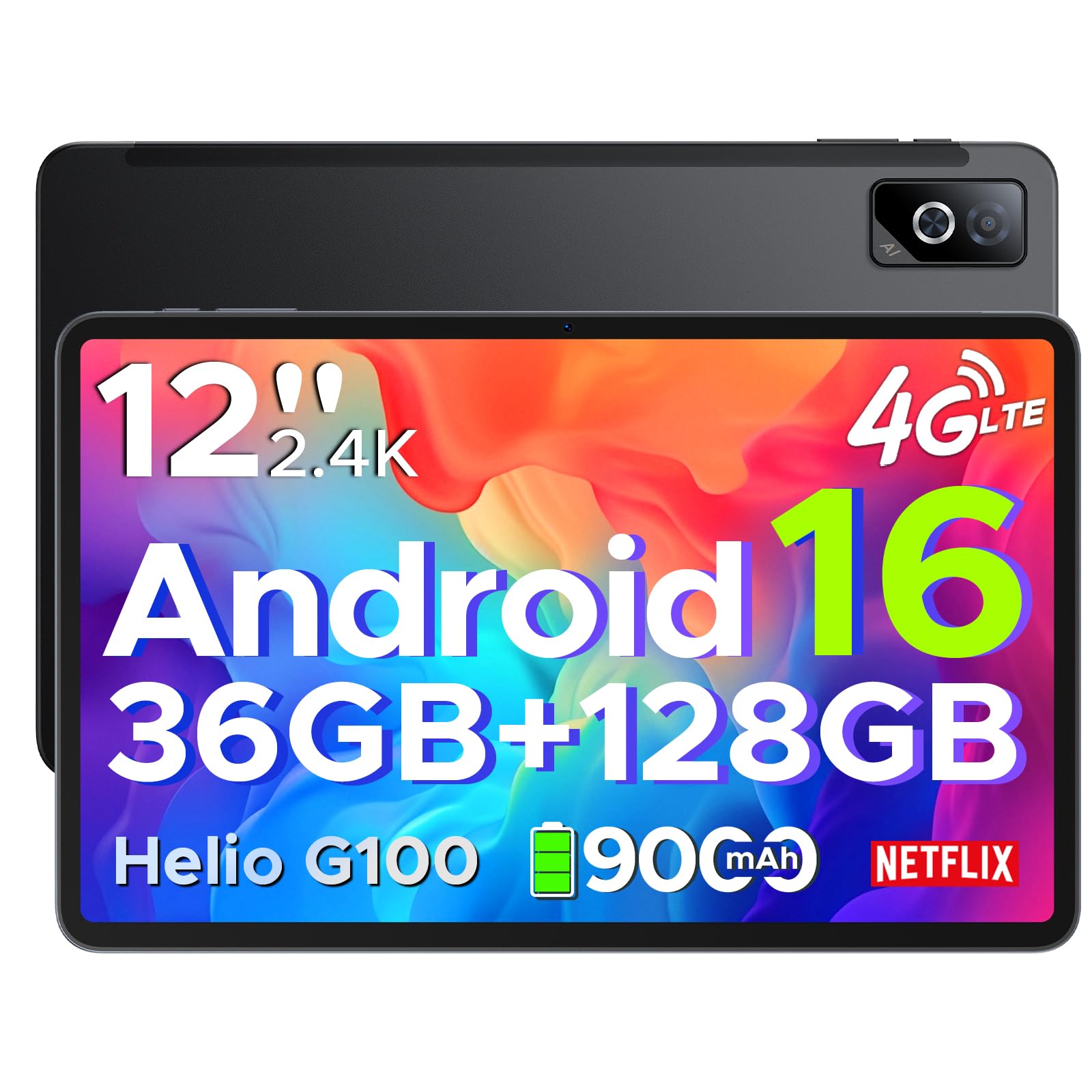 Amazon.com : DOOGEE Tab G6 Pro Tablet 12 Inch, Android 16 Tablets