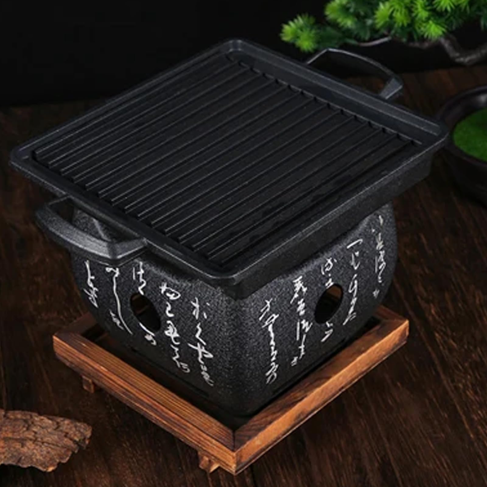 Piastra per barbecue portatile antiaderente in alluminio, facile da pulire, per barbecue, campeggio, cucina e preparazione del cibo, ideale per gli appassionati di attività all'aperto
