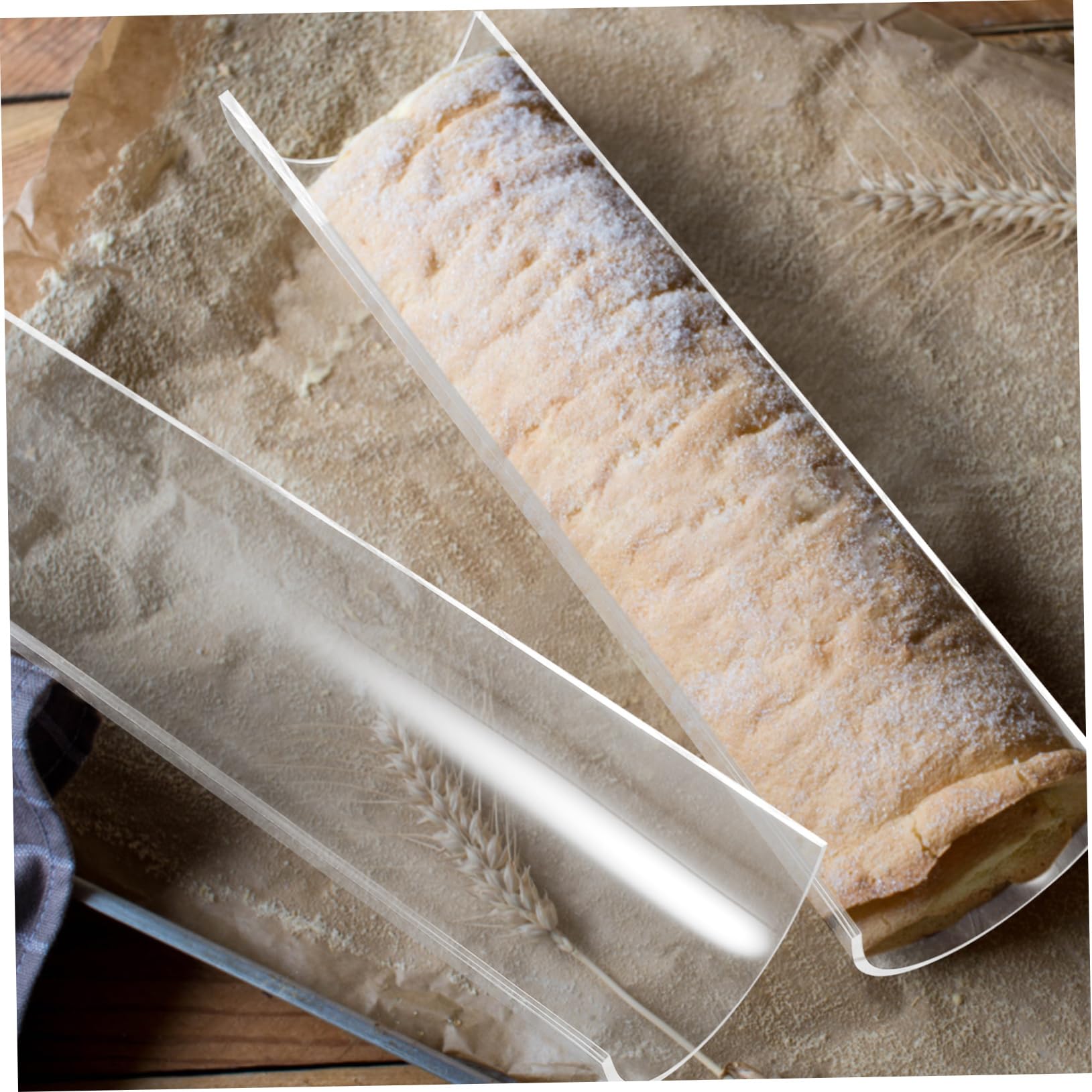 KICHOUSE U-förmige Acryl Kuchenrollenform Backzubehör Mehrzweck Selbstgemacht Rollkuchenformer Wiederverwendbar Für Dessert Und Biskuitrolle