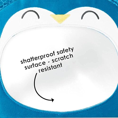 Miniatura 4 de Diono Easy View - Espejo de coche de bebé con personaje de búho, espejo de seguridad para asiento de automóvil para bebé orientado hacia atrás,