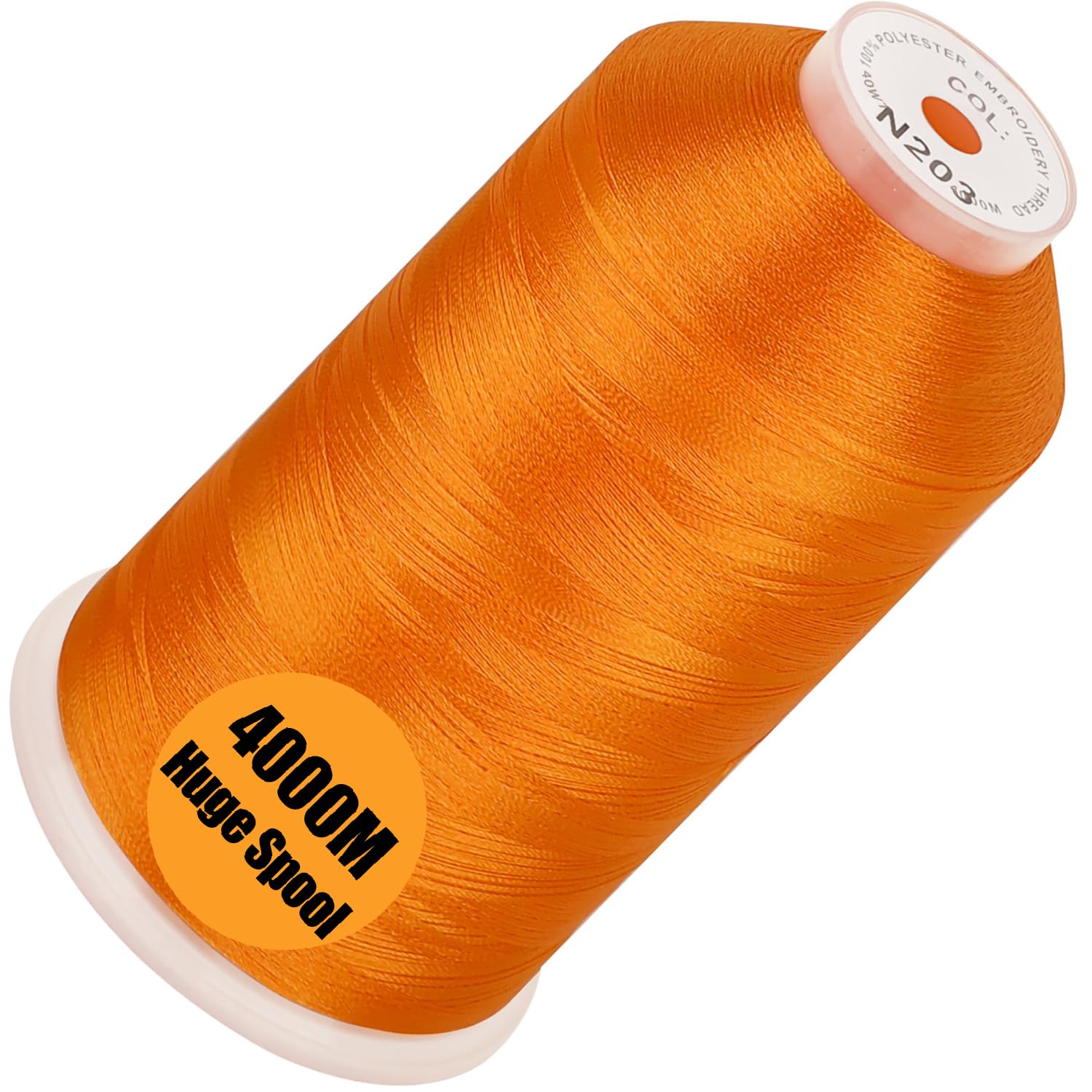 New brothread Huge Spool Embroidery Machine Thread-Orange Fits Janome Color