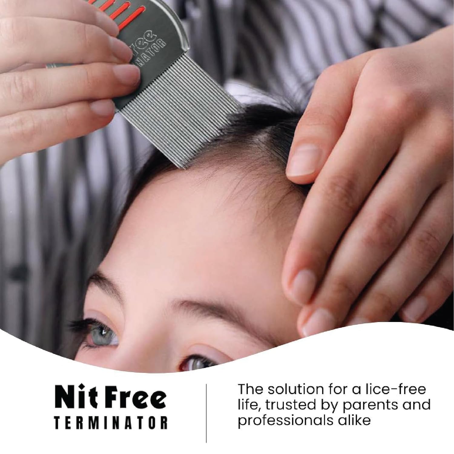 Lice Comb - Professional Stainless Steel Comb for Effective Head Lice Treatment (Color May Vary) (Pack of 1) - Image 3