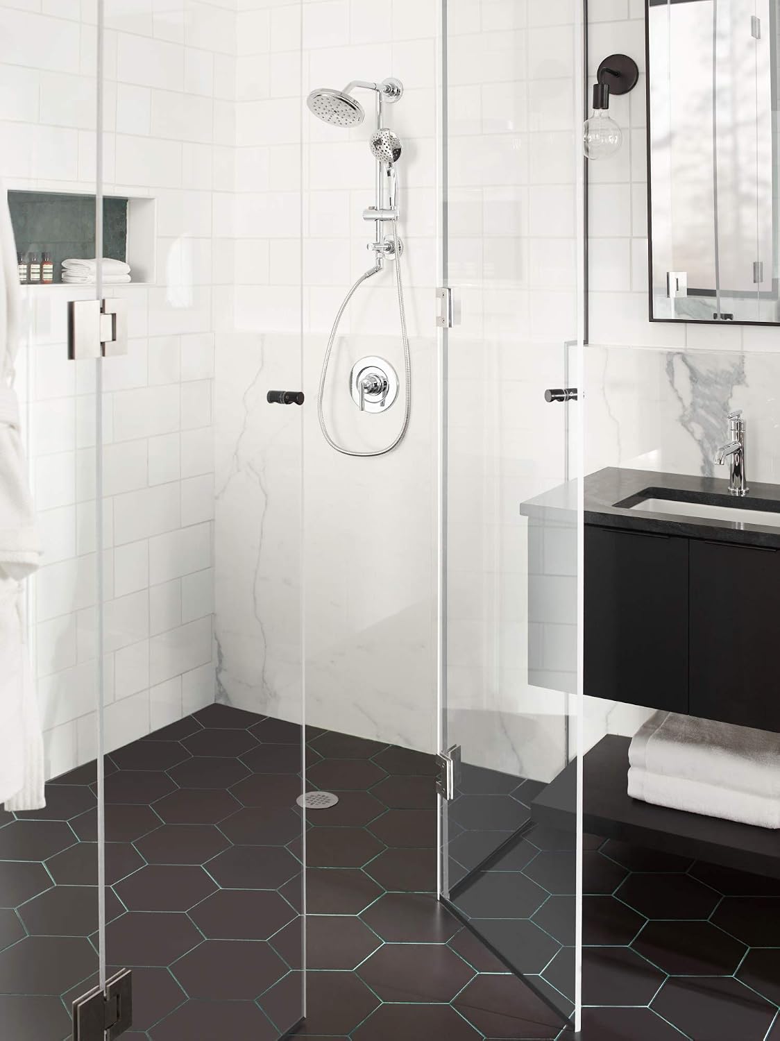 Amazon Crazy 🔥 Deals Moen TS3661NH Annex Shower Slidebar and Shower Hose System Trim, Valve Required, Chrome Greatest Product Moen TS3661NH Annex Shower Slidebar and Shower Hose System Trim, Valve Required, Chrome
